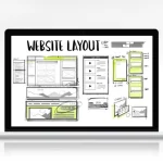 Website Layout sketch image